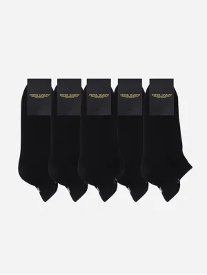 Men's Organic Cotton Sport Trainer Sock Bundle | Black