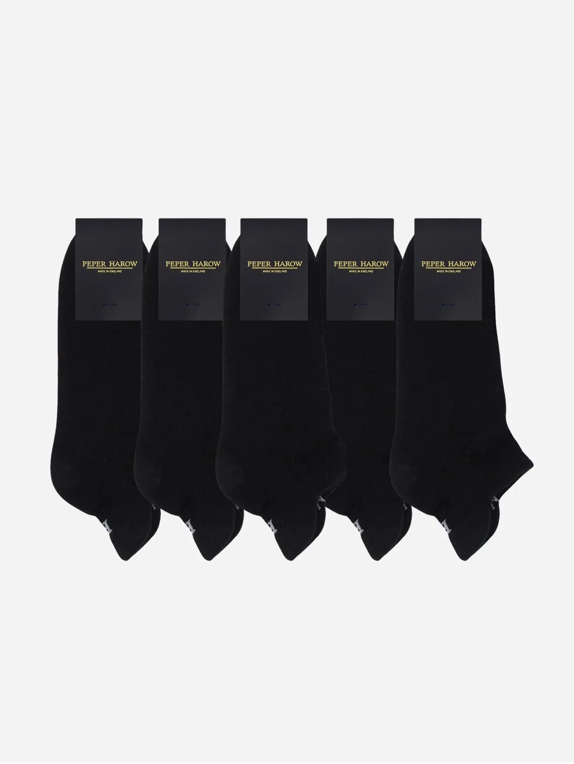 Men's Organic Cotton Sport Trainer Sock Bundle | Black