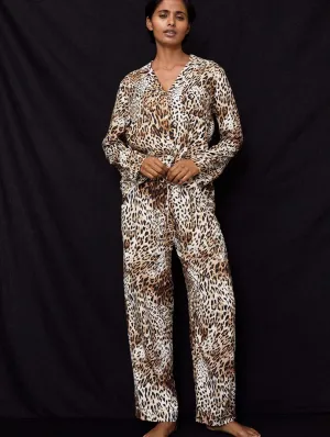 Mia LENZING? ECOVERO? Pyjamas | Natural Leopard