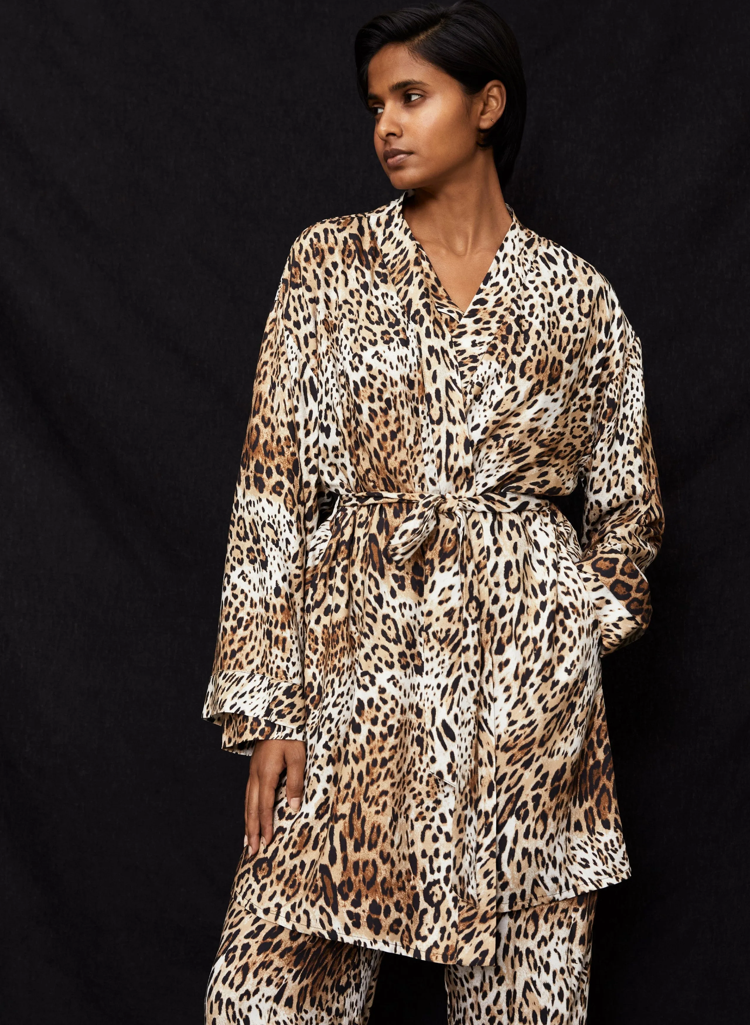 Mia LENZING? ECOVERO? Pyjamas | Natural Leopard
