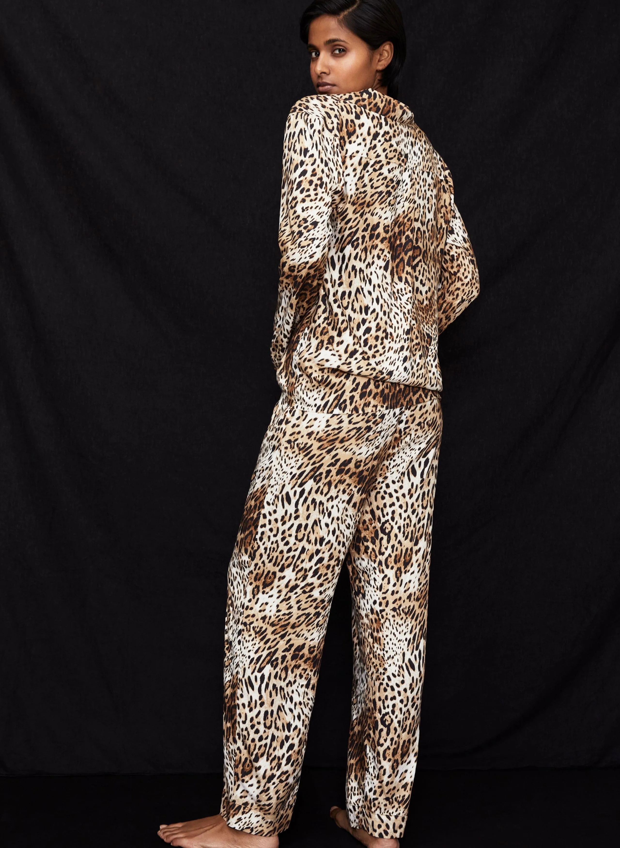 Mia LENZING? ECOVERO? Pyjamas | Natural Leopard