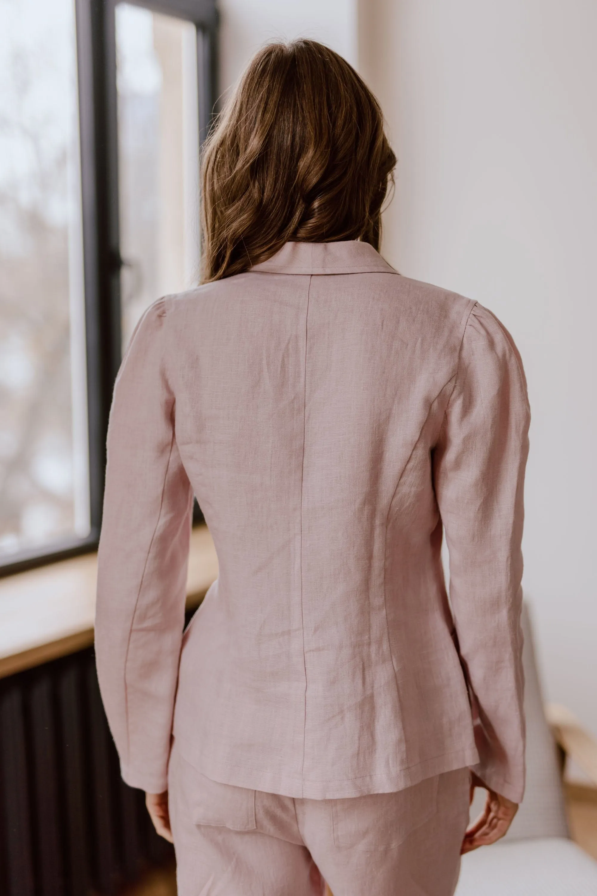 Neringa Women's Linen Blazer | Multiple Colours