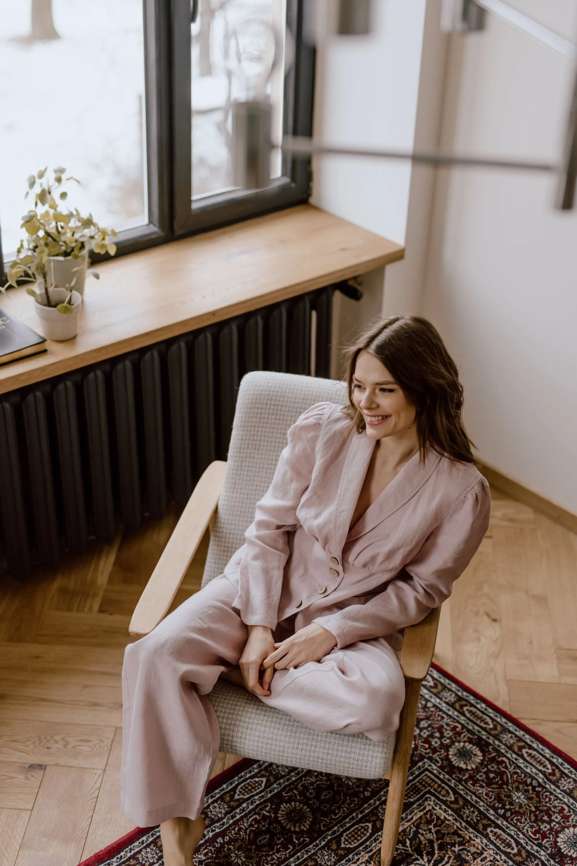 Neringa Women's Linen Blazer | Multiple Colours