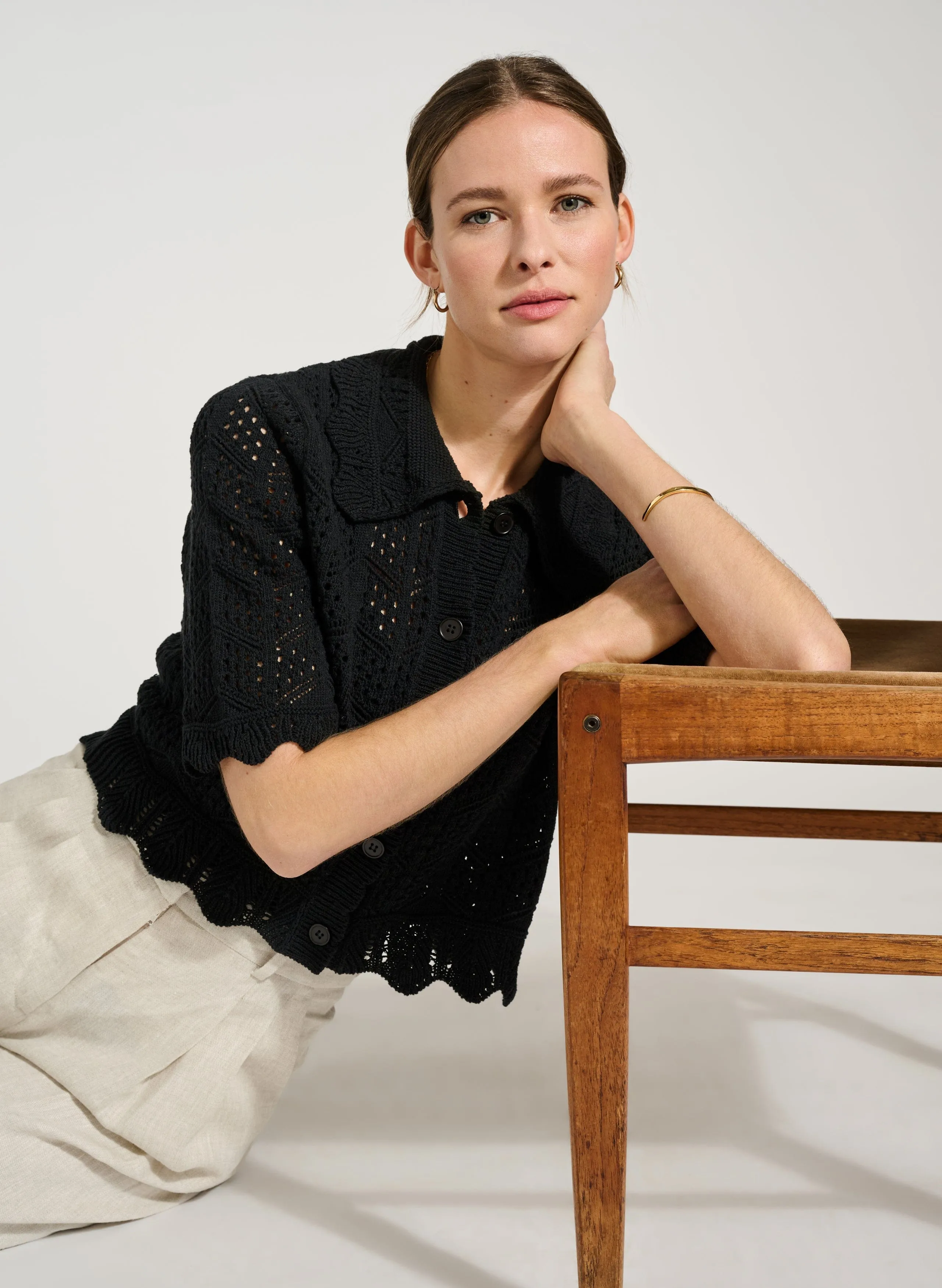 Pearl ECOTEC? Cardigan | Caviar Black