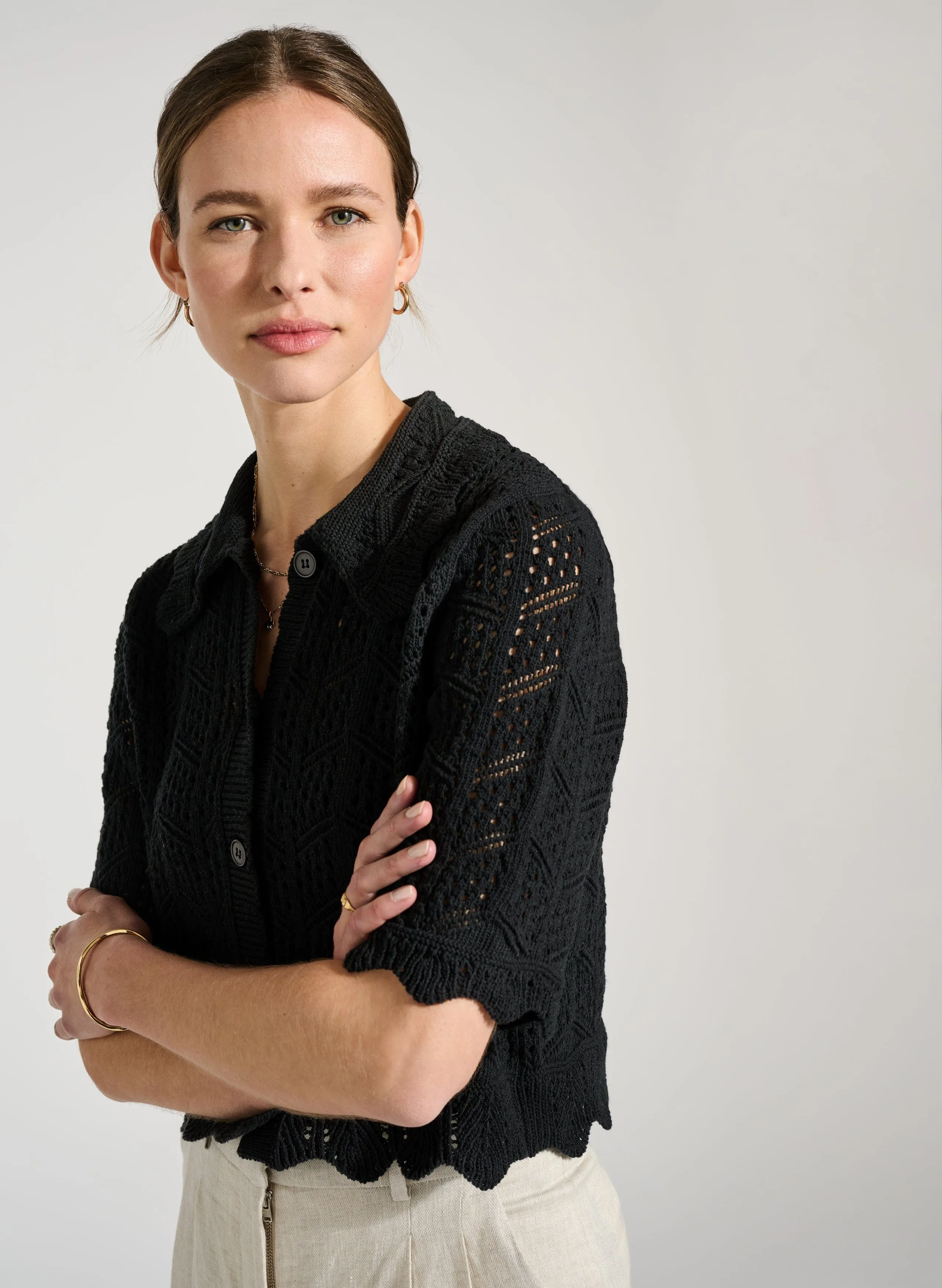 Pearl ECOTEC? Cardigan | Caviar Black