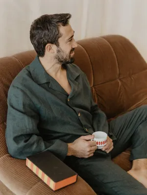 Perkunas Men's Linen Pyjama Set | Multiple Colours