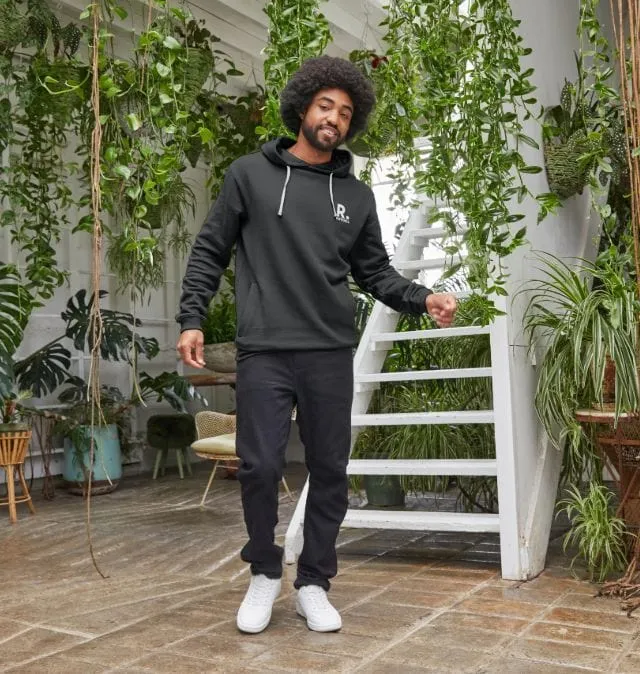 R-Kind Men's Organic Cotton Hoodie | Black