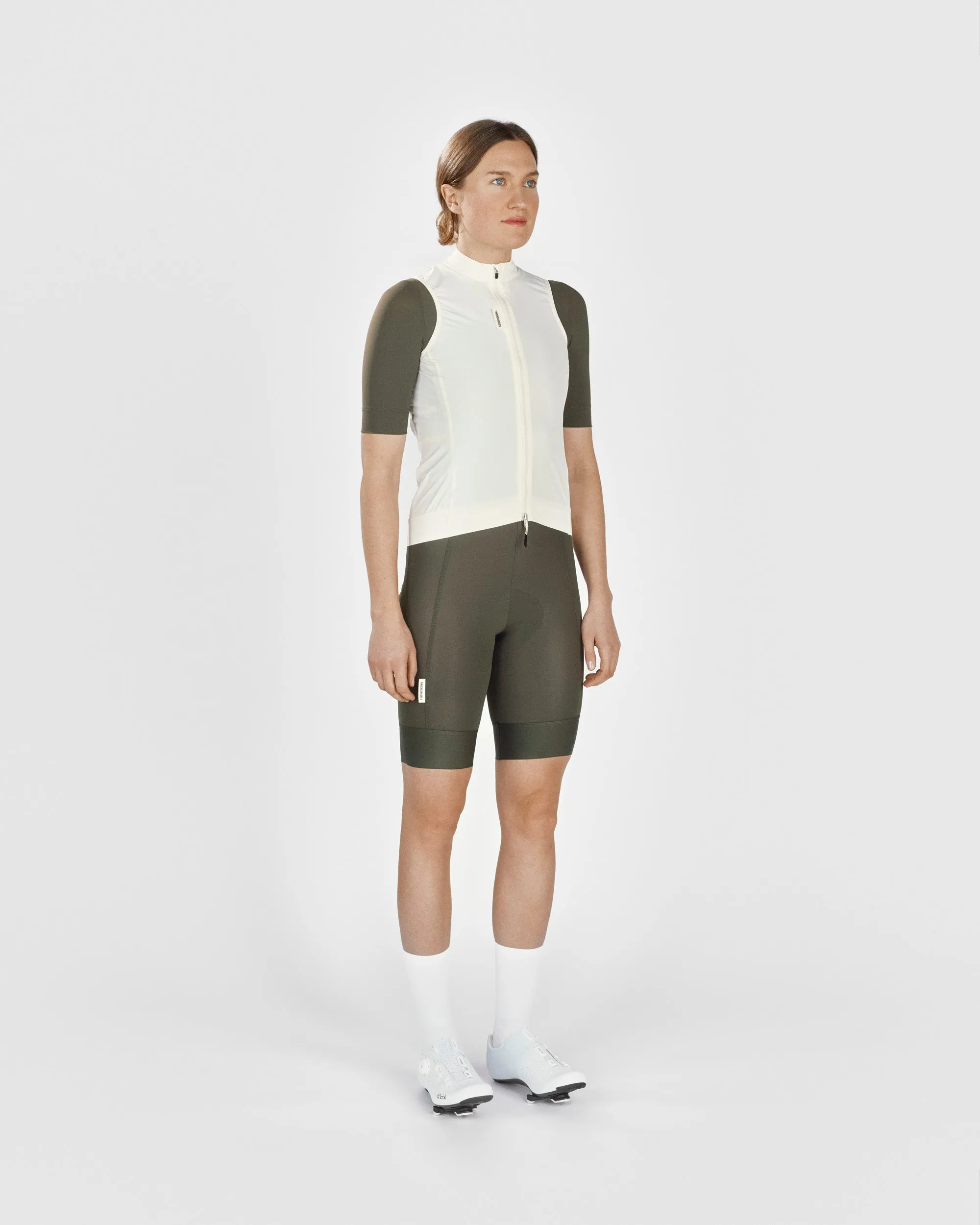 #ROAD WIND VEST WOMEN ANTIQUE CREAM