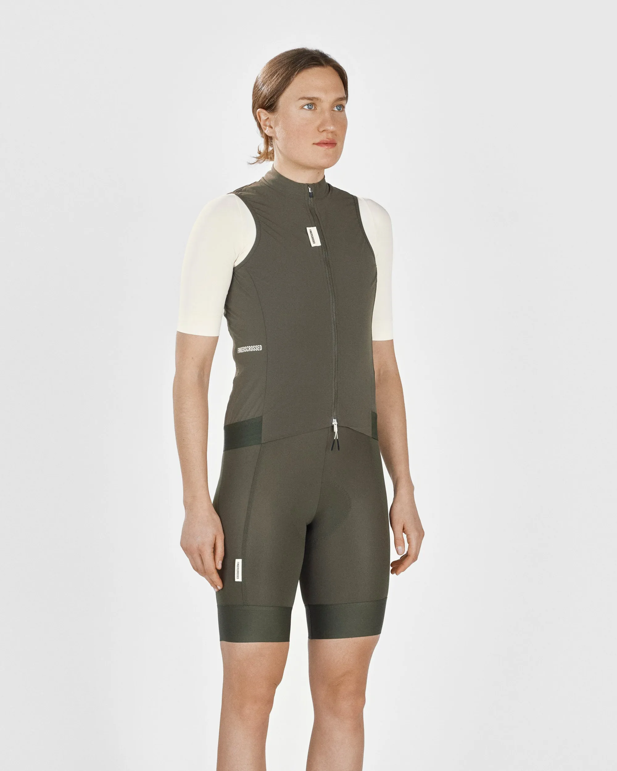 #ROAD WIND VEST WOMEN OLIVE