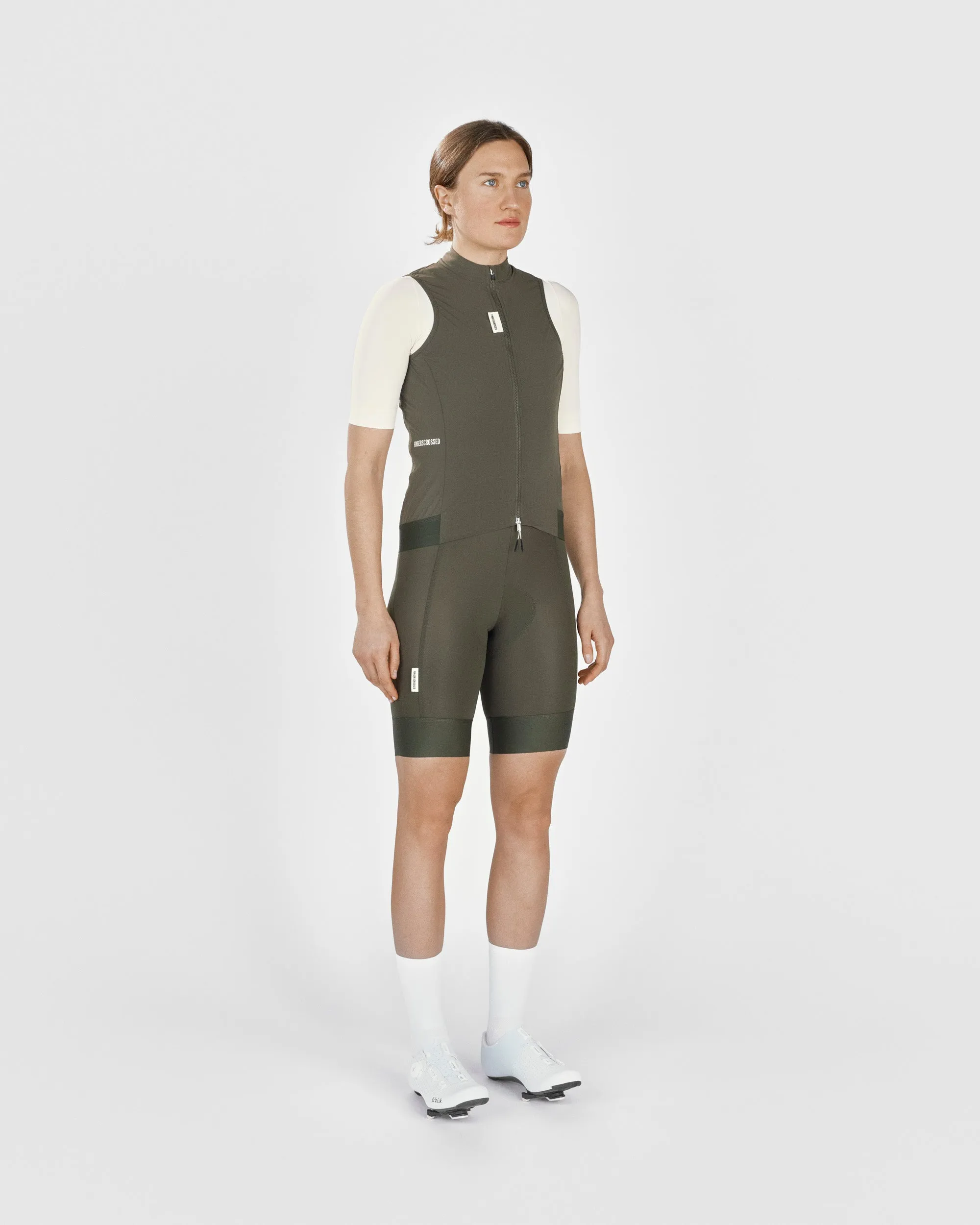 #ROAD WIND VEST WOMEN OLIVE