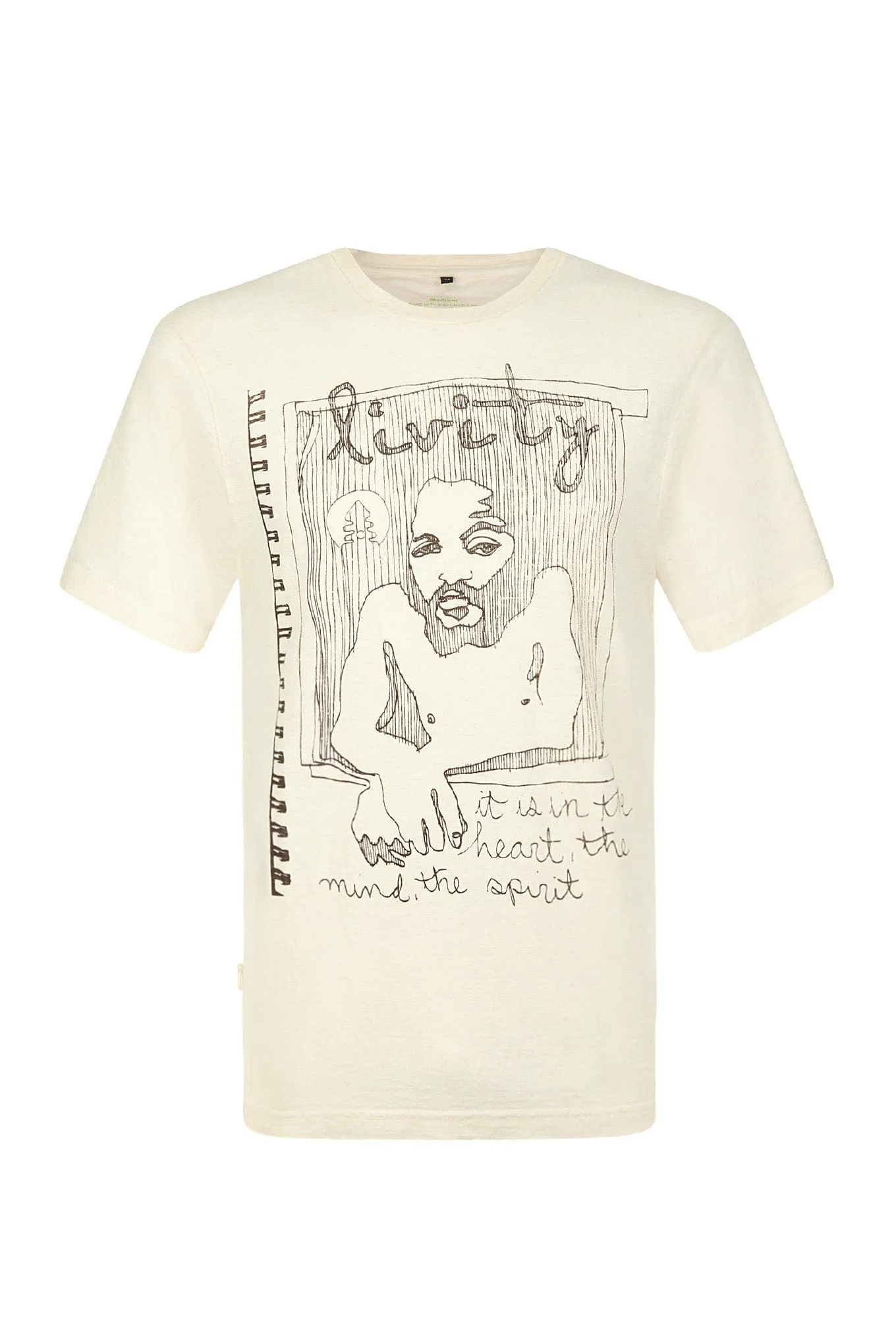 Spirit by Livity Men's Hemp T-Shirt | Cream