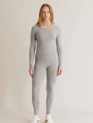 Sylvie Women's Organic Cotton Leggings | Grey