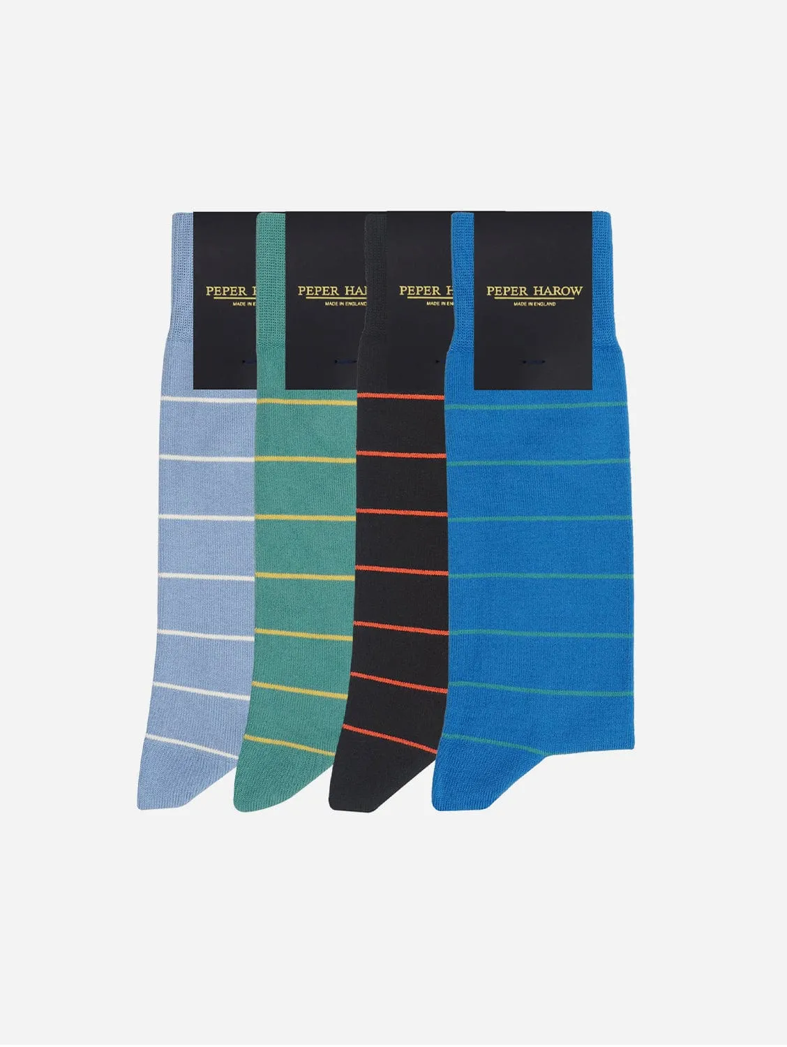 Thin Stripe Men??s Sock Bundle | Multiple Colours