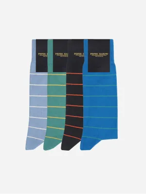 Thin Stripe Men??s Sock Bundle | Multiple Colours