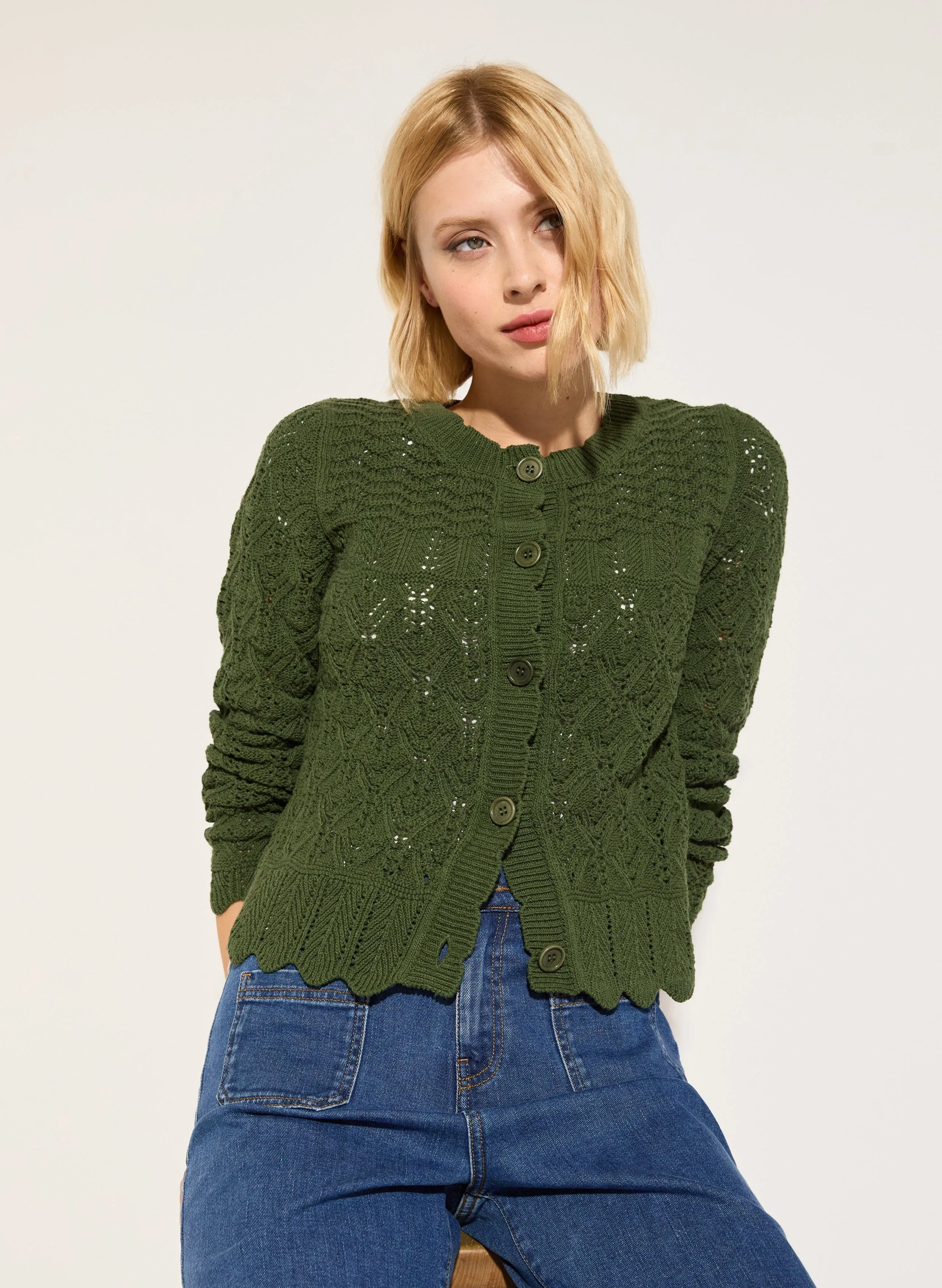 Ursula ECOTEC? Cardigan | Khaki