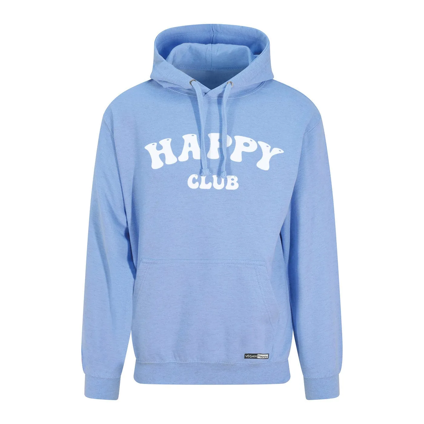 Vegan Men's 'Happy Club' College Hoodie | Multiple Colours