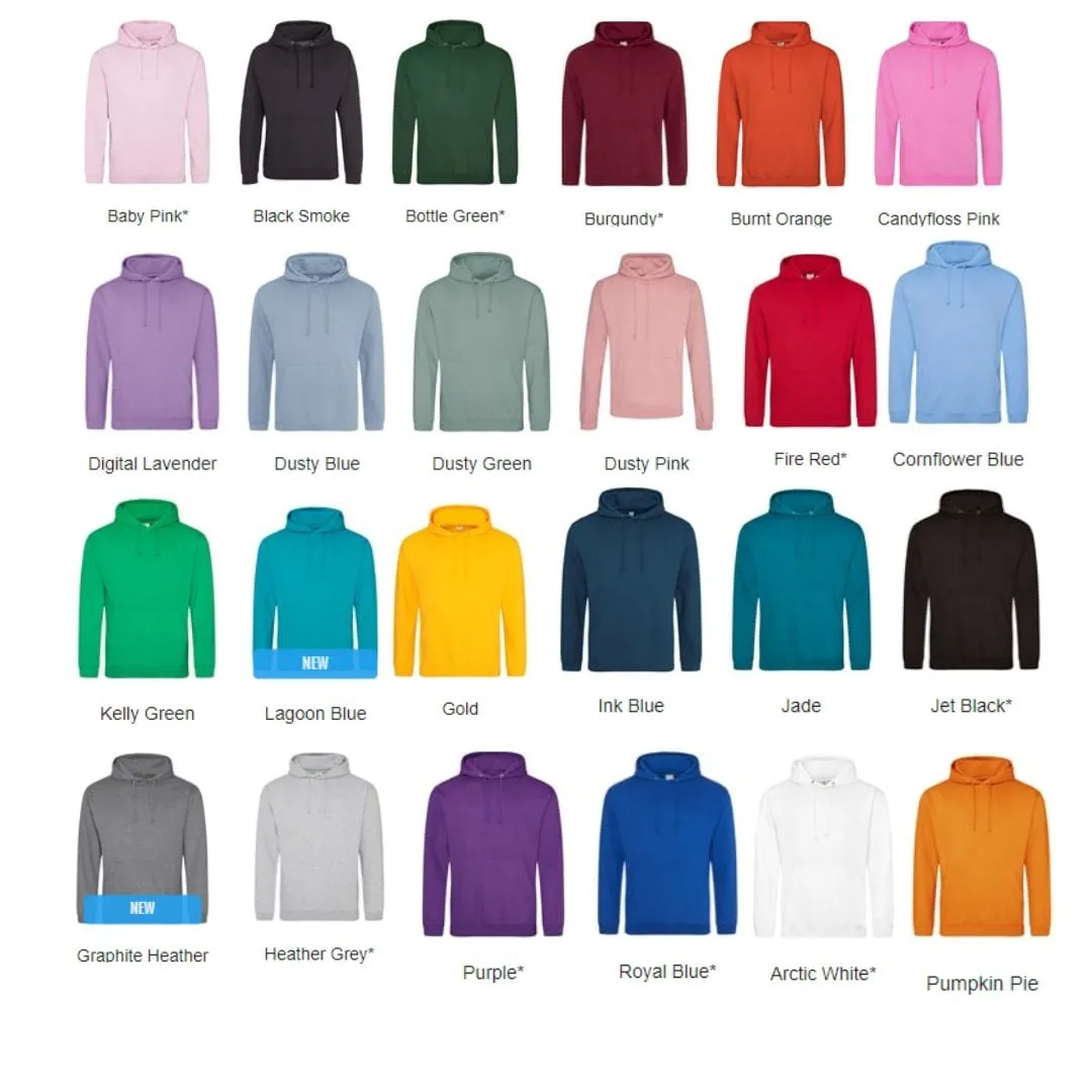 Vegan Men's 'Happy Club' College Hoodie | Multiple Colours