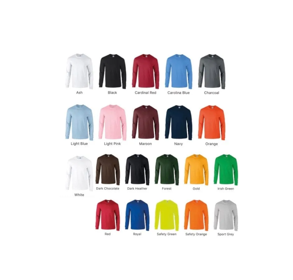 Vegan Men's 'Happy' Ultra Cotton Long Sleeve T-Shirt | Multiple Colours