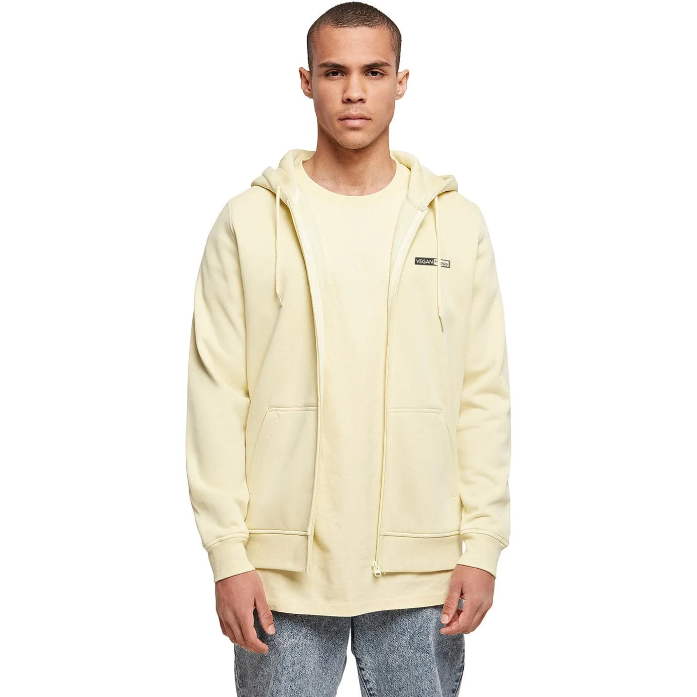 Vegan Men's Zipped Heavy Hoodie | Multiple Colours
