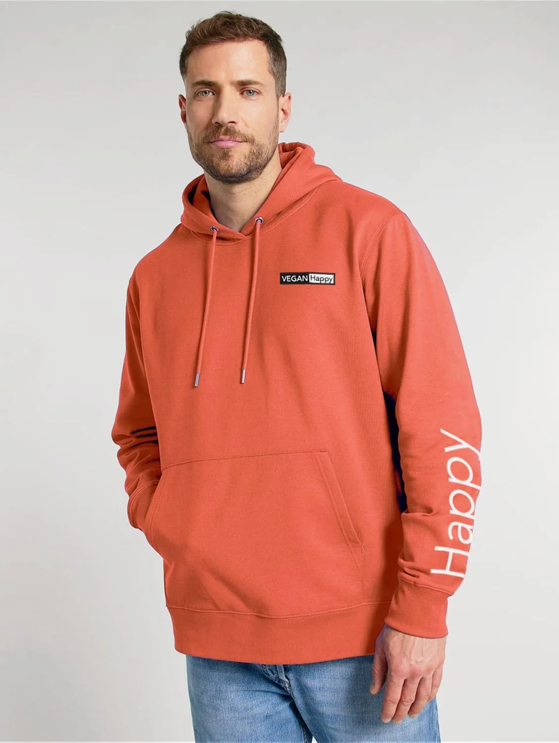 Vegan Unisex Cruiser 'Happy' Hoodie | Multiple Colours