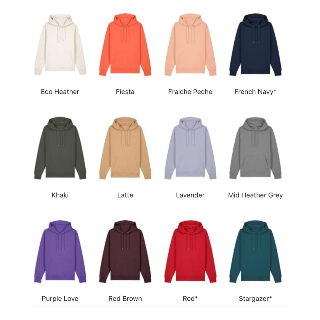 Vegan Unisex Cruiser 'Happy' Hoodie | Multiple Colours