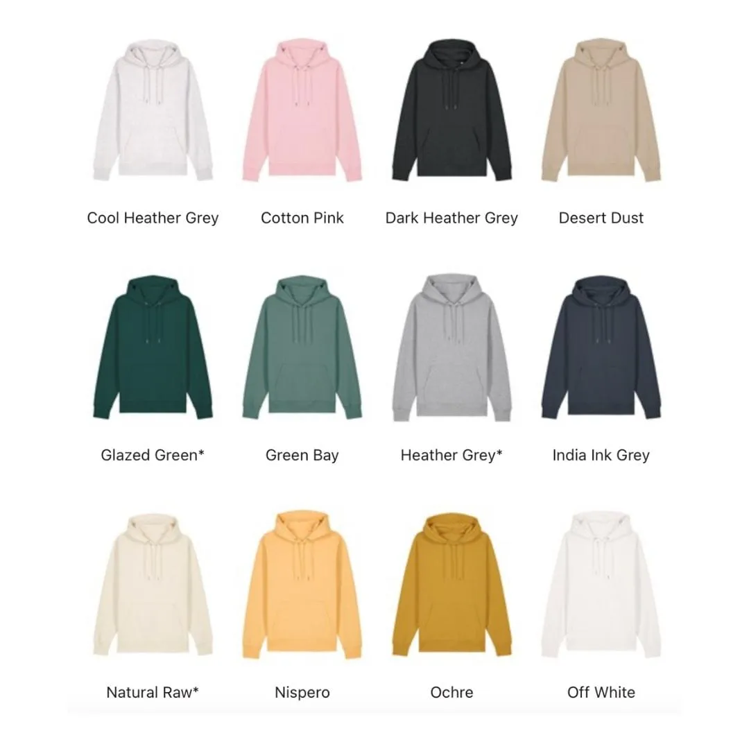 Vegan Unisex Cruiser 'Happy' Hoodie | Multiple Colours