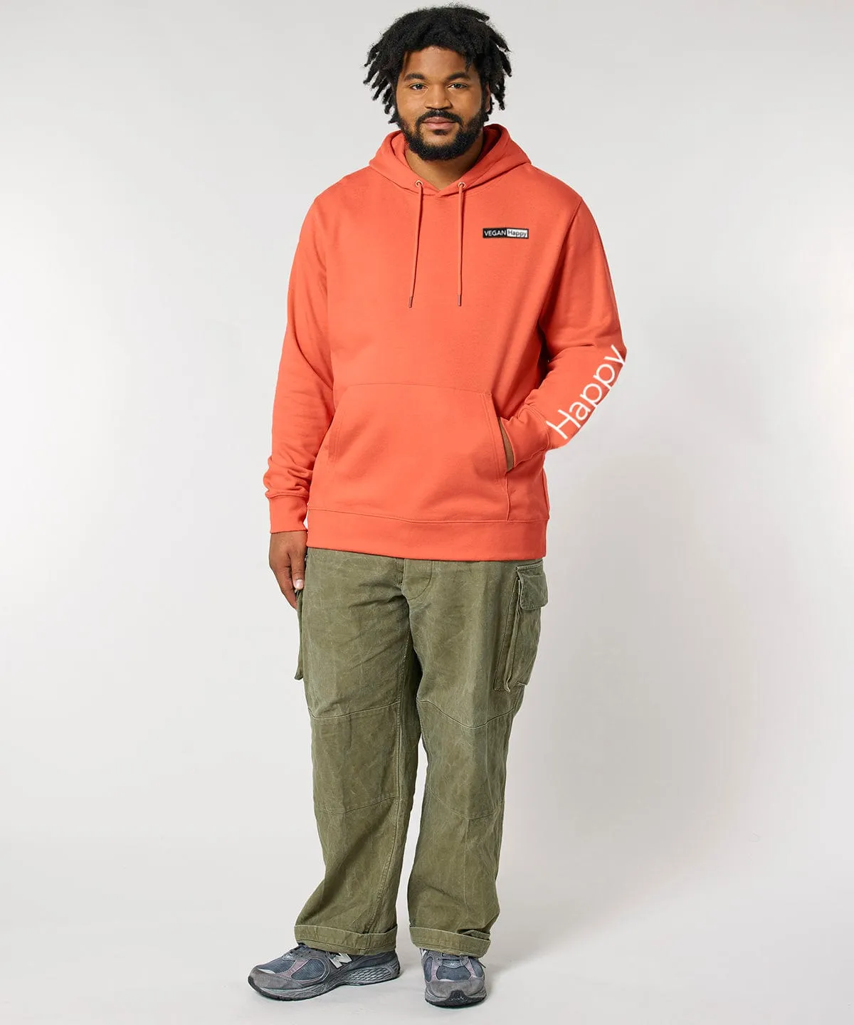 Vegan Unisex Cruiser 'Happy' Hoodie | Multiple Colours