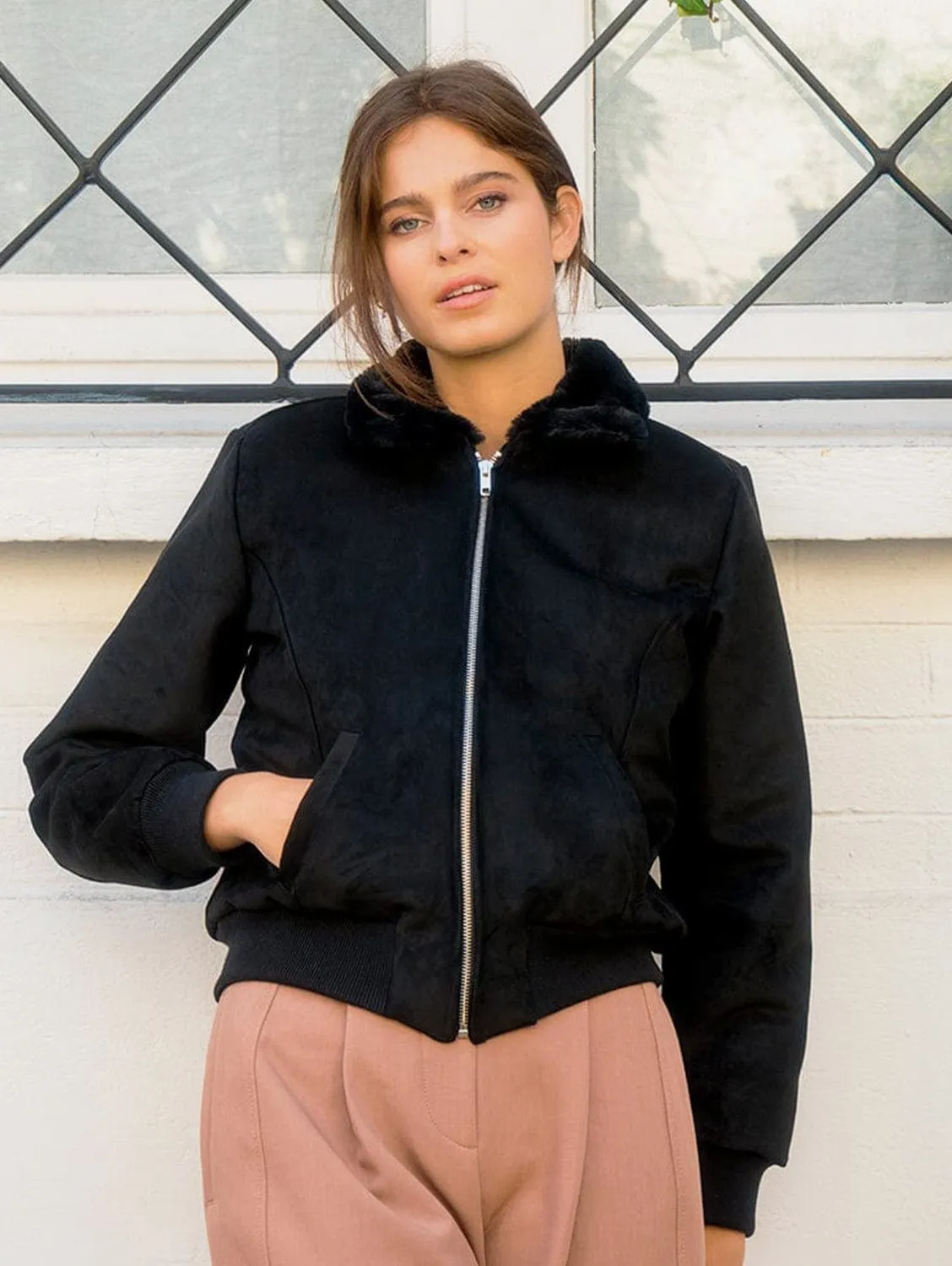 Vickie Women's Vegan Jacket | Black