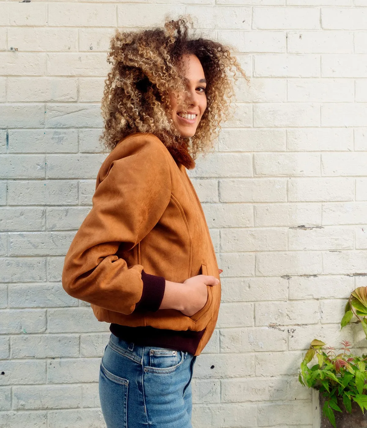 Vickie Women's Vegan Jacket | Camel