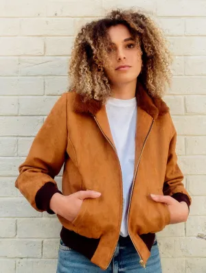Vickie Women's Vegan Jacket | Camel