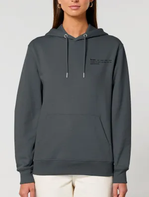 Women's Organic Cotton Relaxed Fit Hoodie | Anthracite