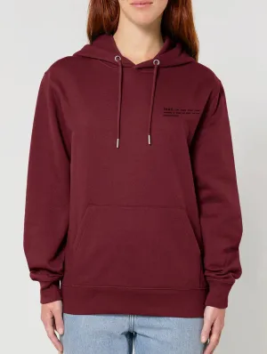 Women's Organic Cotton Relaxed Fit Hoodie | Berry Red