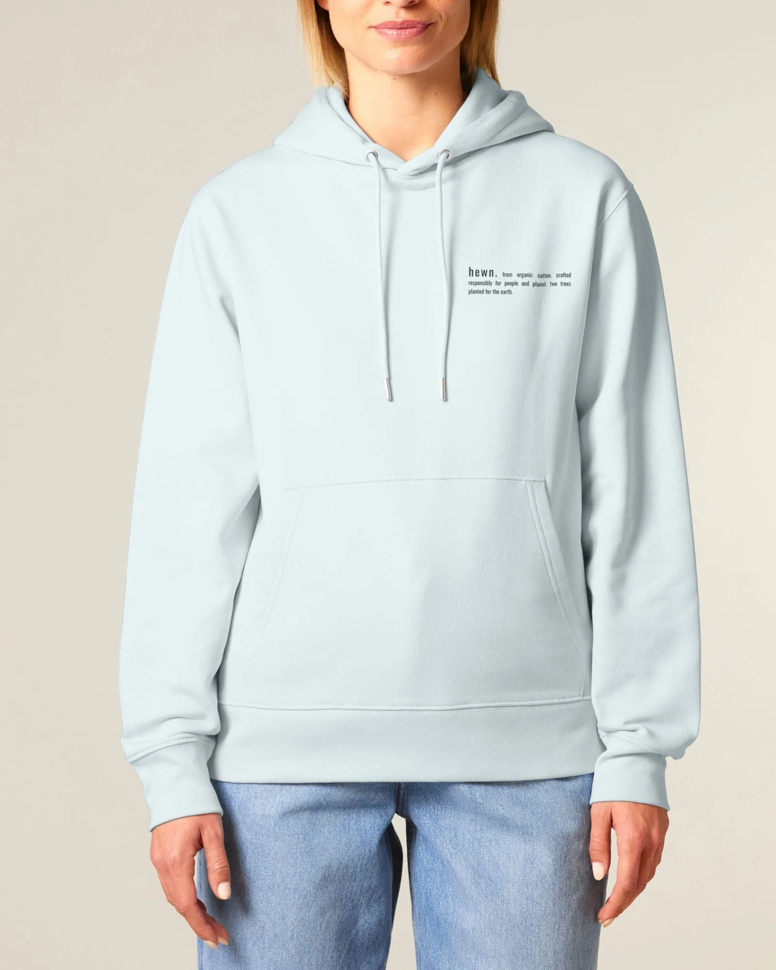 Women's Organic Cotton Relaxed Fit Hoodie | Blue Ice