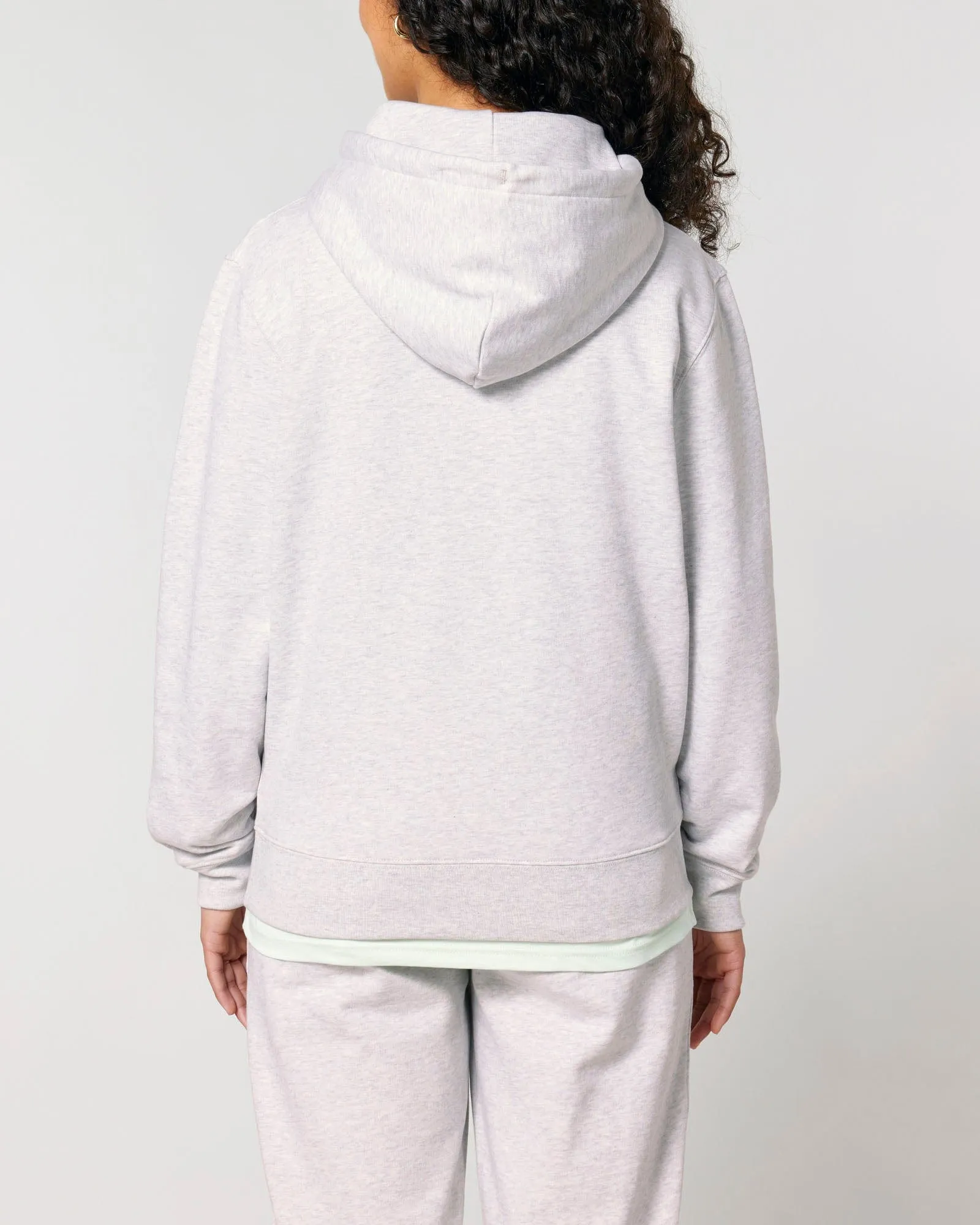 Women's Organic Cotton Relaxed Fit Hoodie | Cloud Grey Marl