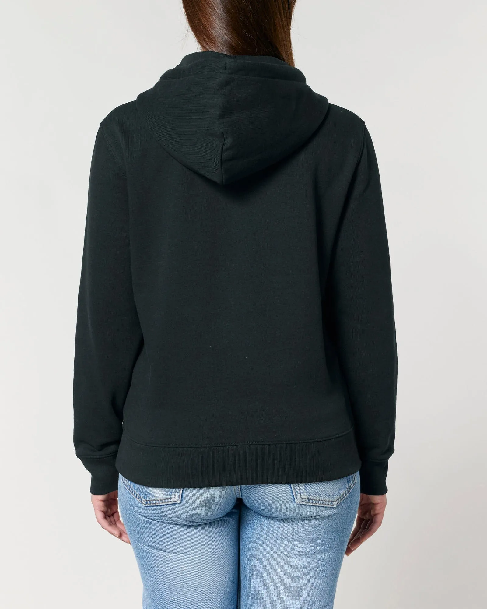 Women's Organic Cotton Relaxed Fit Hoodie | Jet Black