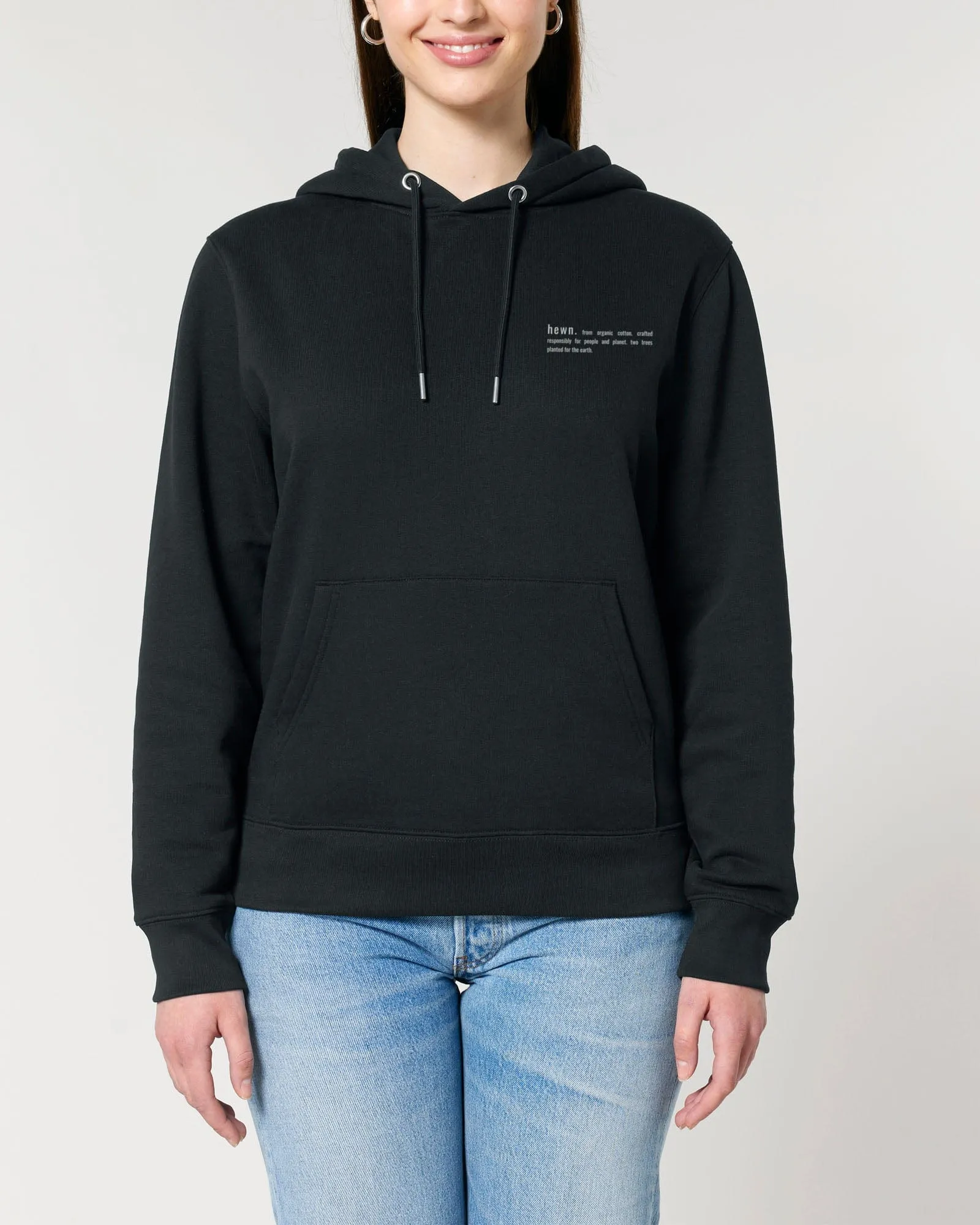 Women's Organic Cotton Relaxed Fit Hoodie | Jet Black