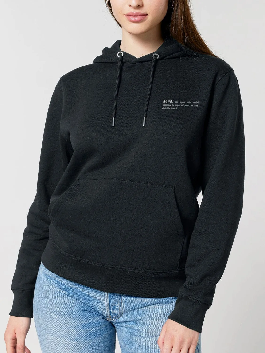 Women's Organic Cotton Relaxed Fit Hoodie | Jet Black