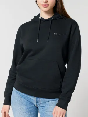 Women's Organic Cotton Relaxed Fit Hoodie | Jet Black