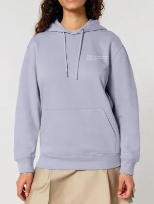 Women's Organic Cotton Relaxed Fit Hoodie | Lavender