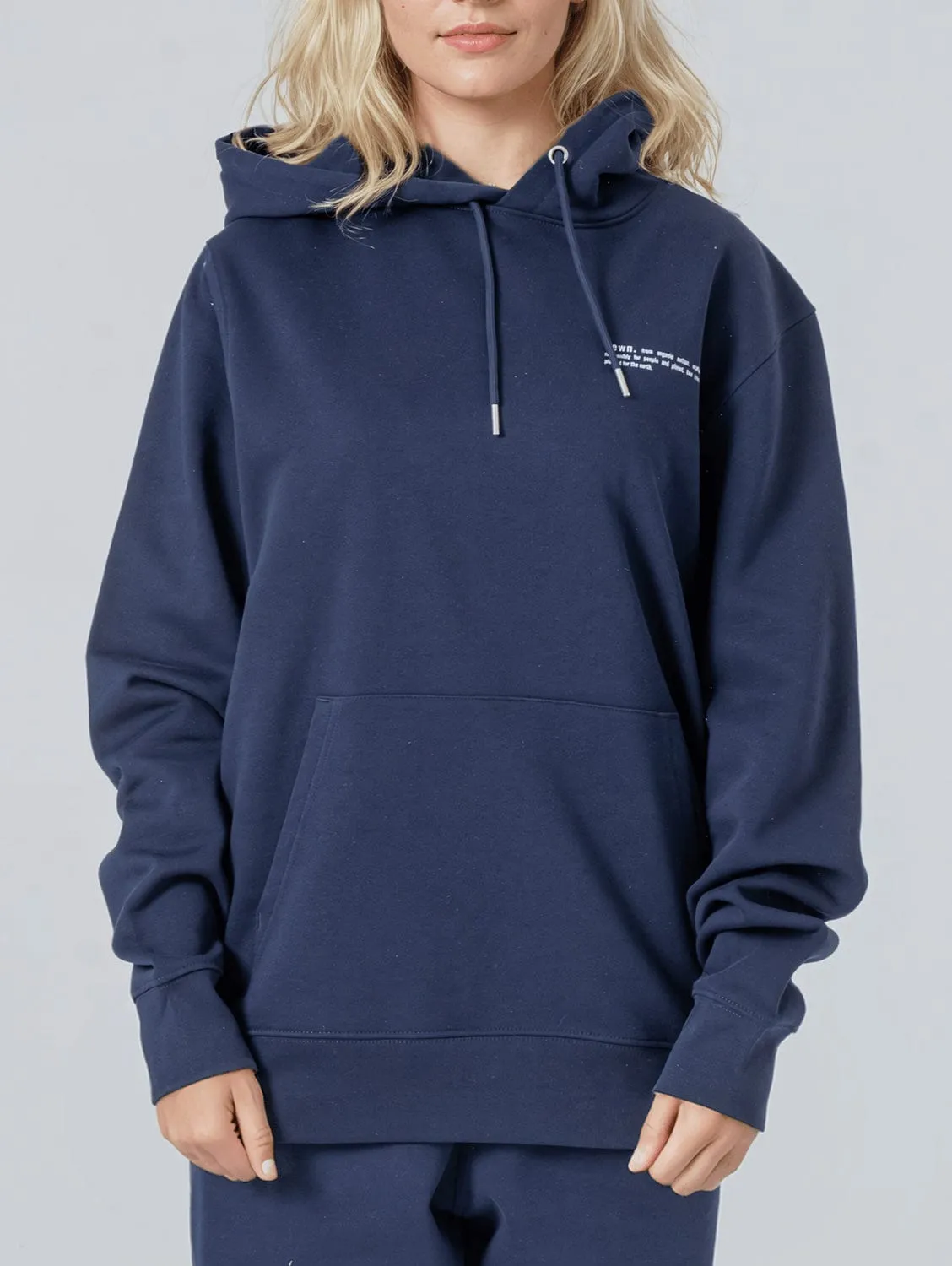 Women's Organic Cotton Relaxed Fit Hoodie | Midnight Navy