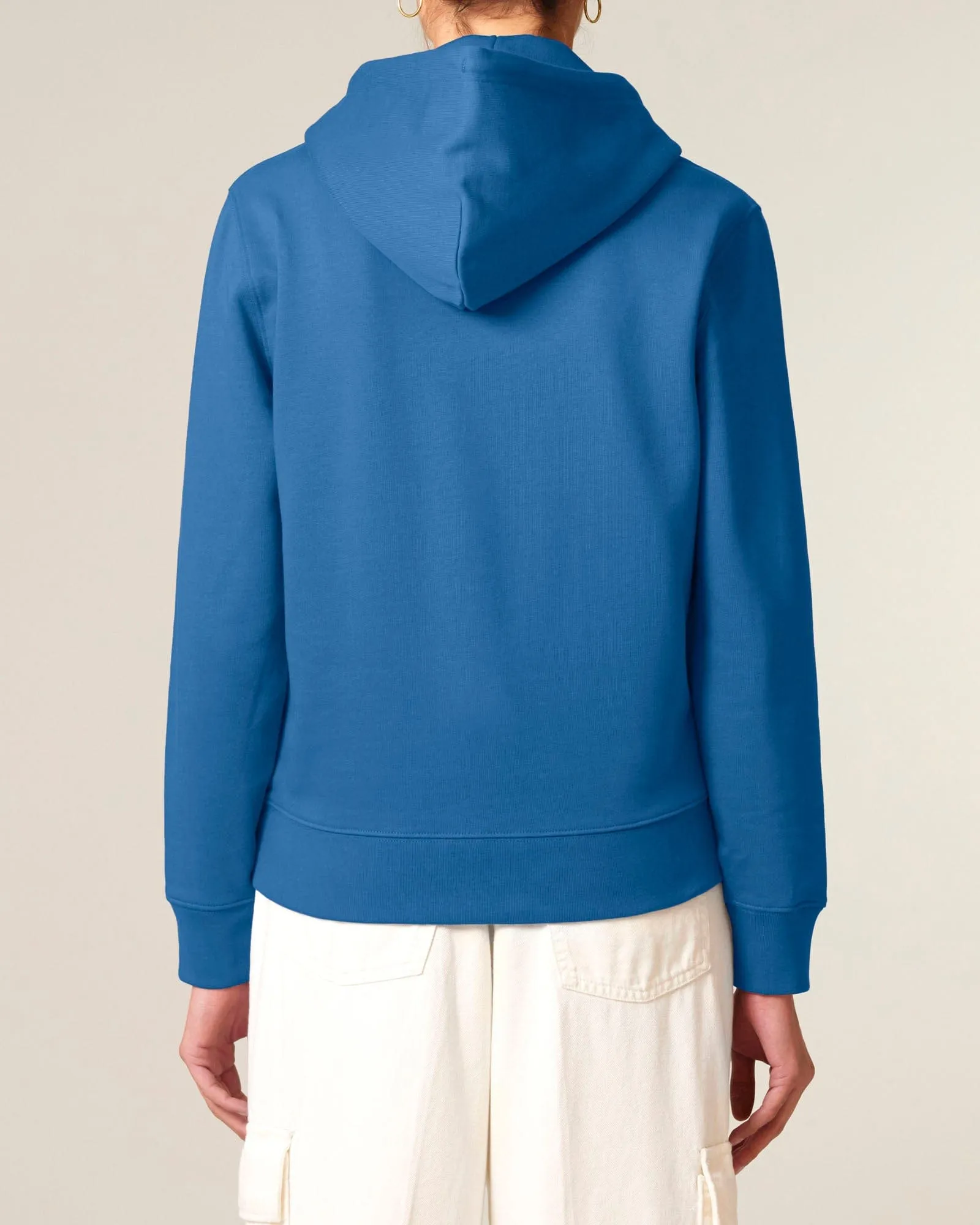 Women's Organic Cotton Relaxed Fit Hoodie | Morpho Blue