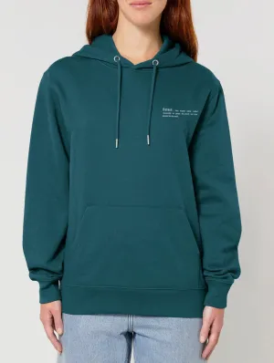 Women's Organic Cotton Relaxed Fit Hoodie | Ocean Blue