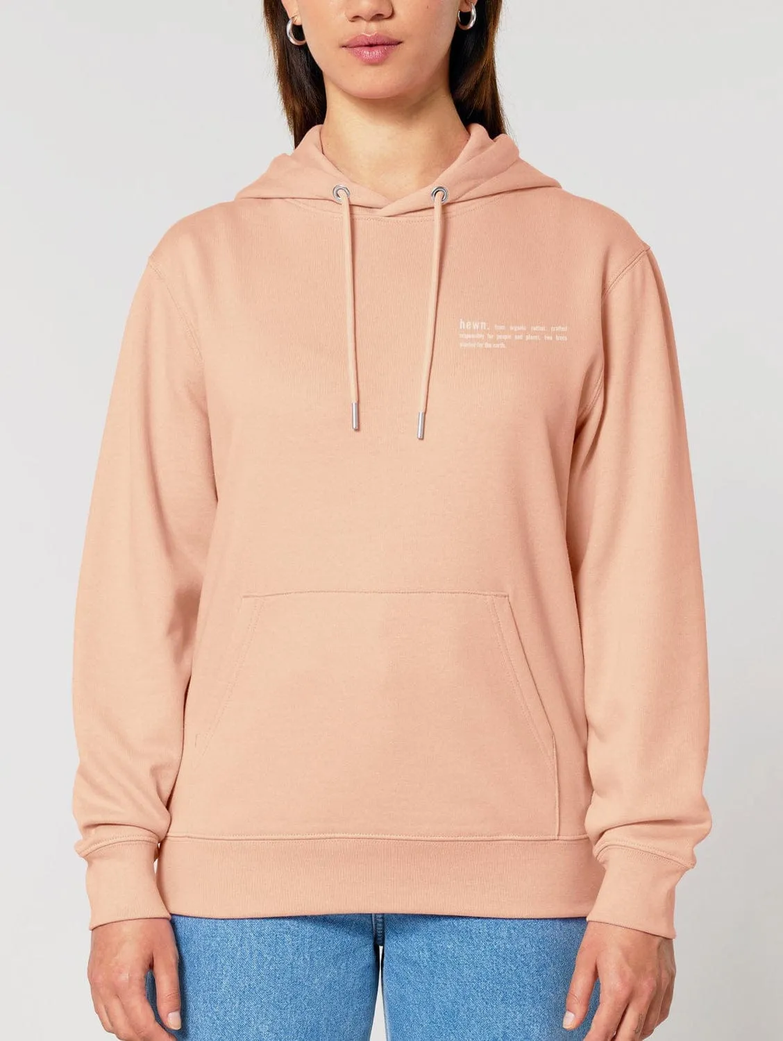 Women's Organic Cotton Relaxed Fit Hoodie | Peach Orange