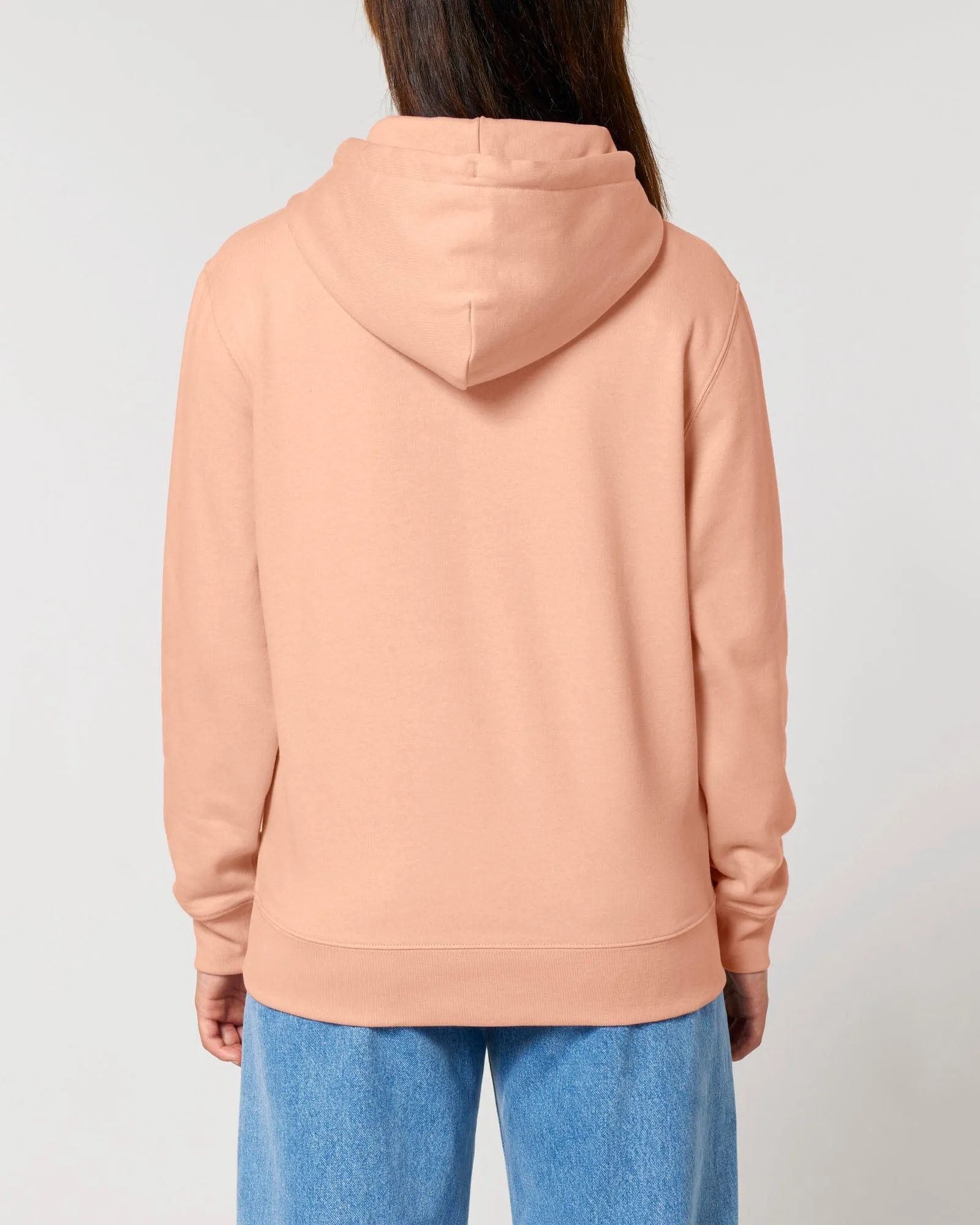 Women's Organic Cotton Relaxed Fit Hoodie | Peach Orange