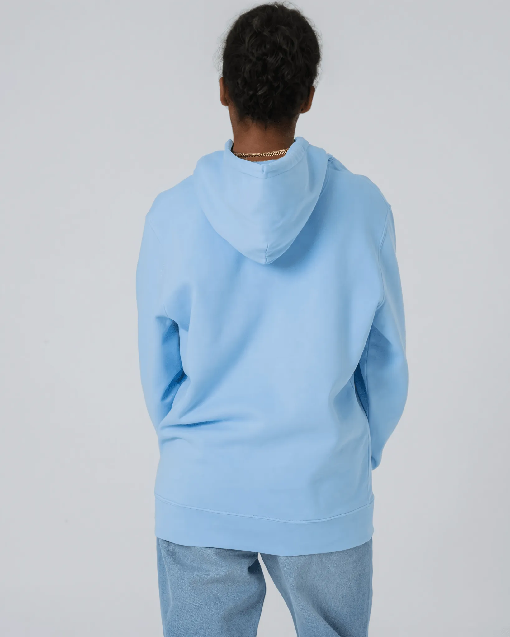 Women's Organic Cotton Relaxed Fit Hoodie | Sky Blue