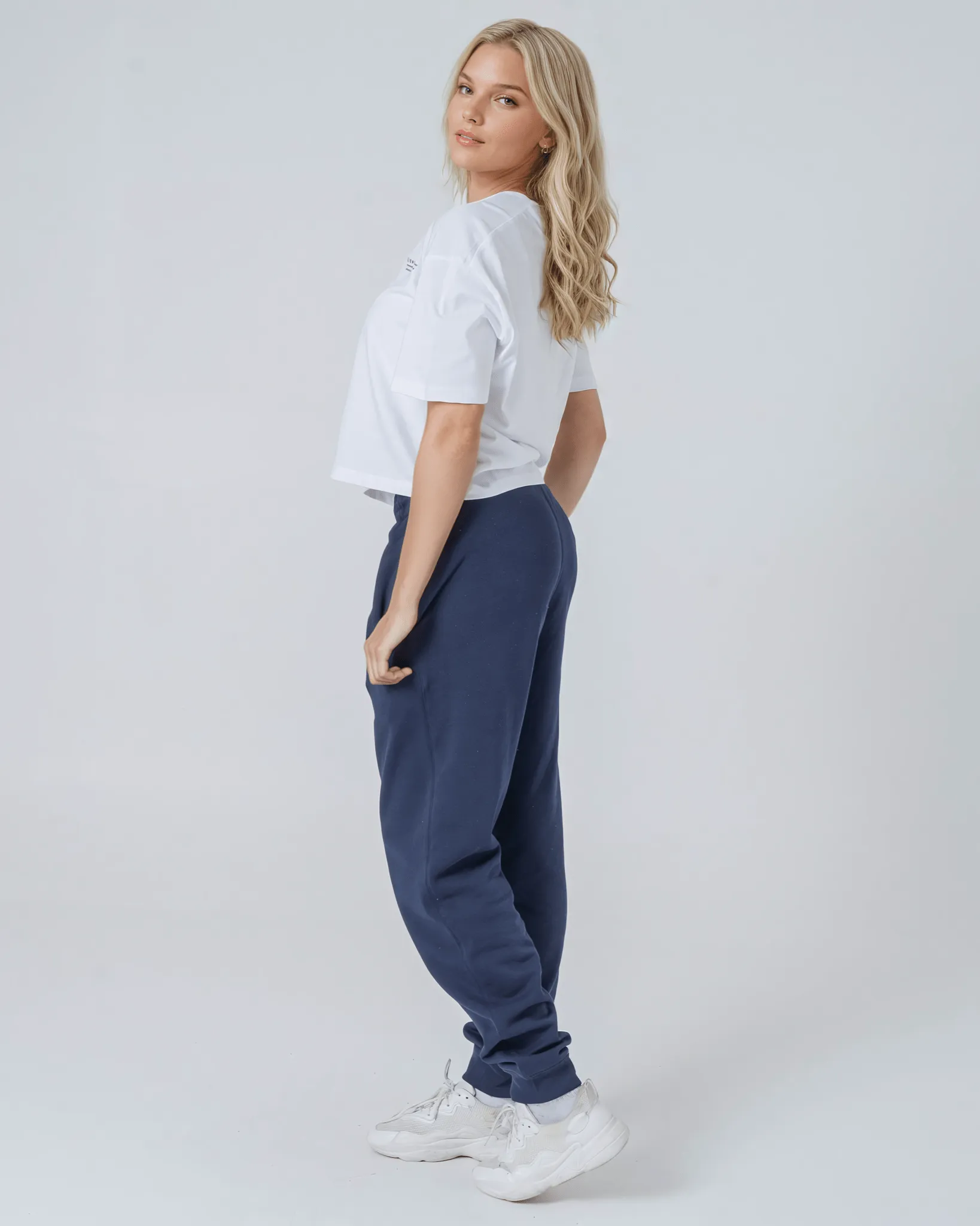 Women's Organic Cotton Relaxed Fit Joggers | Midnight Navy
