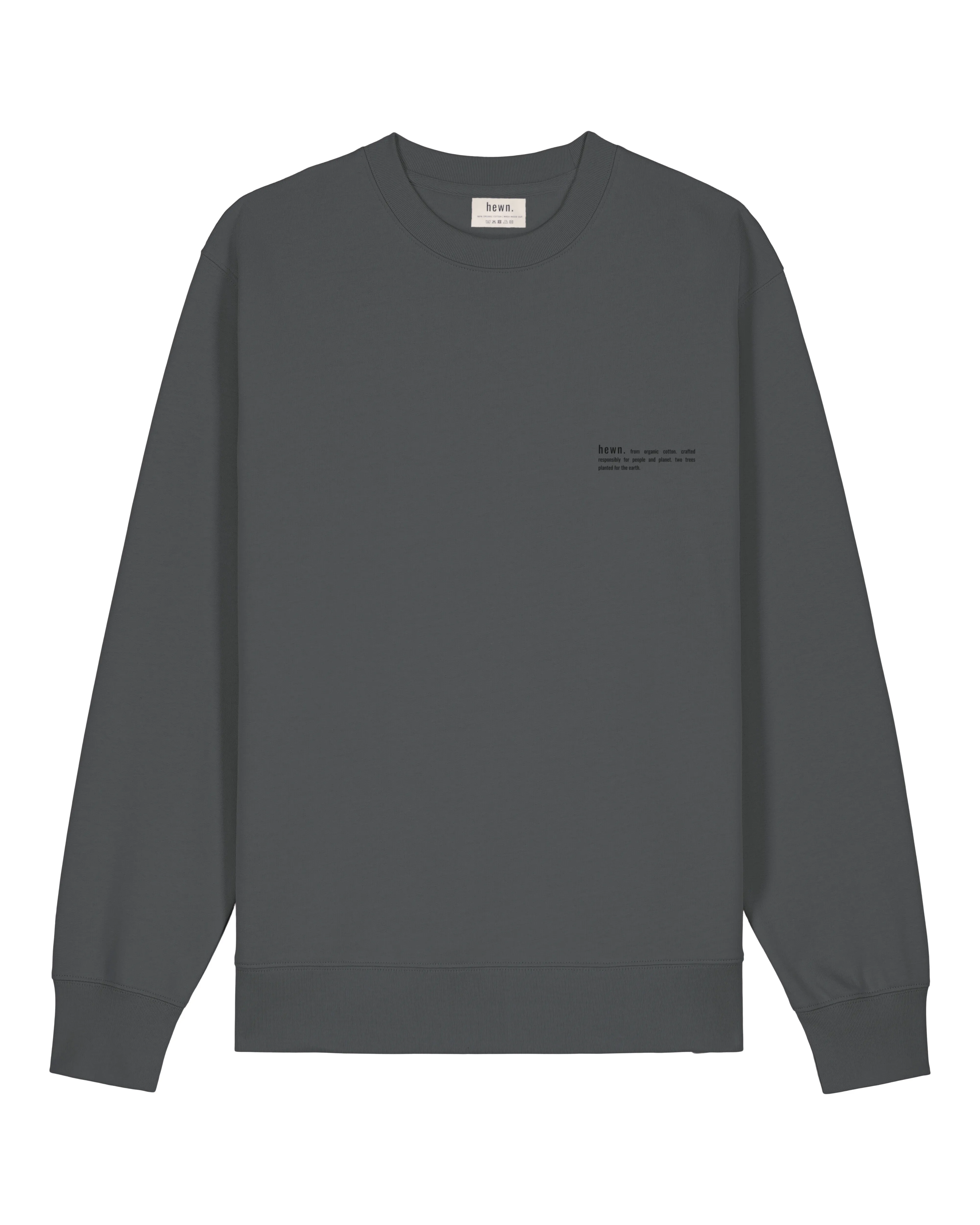 Women's Organic Cotton Relaxed Fit Sweatshirt | Anthracite
