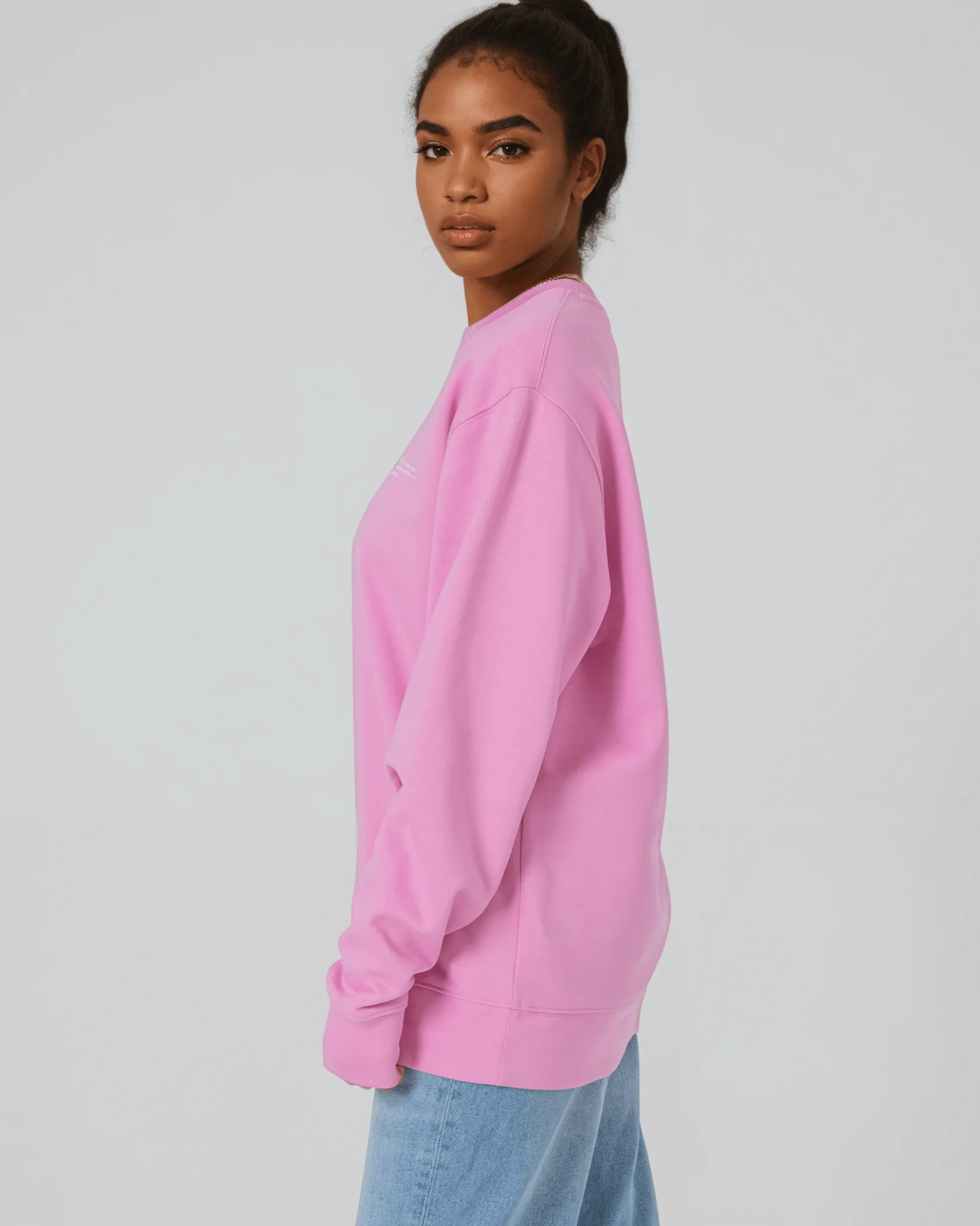 Women's Organic Cotton Relaxed Fit Sweatshirt | Azalea Pink