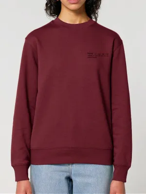 Women's Organic Cotton Relaxed Fit Sweatshirt | Berry Red