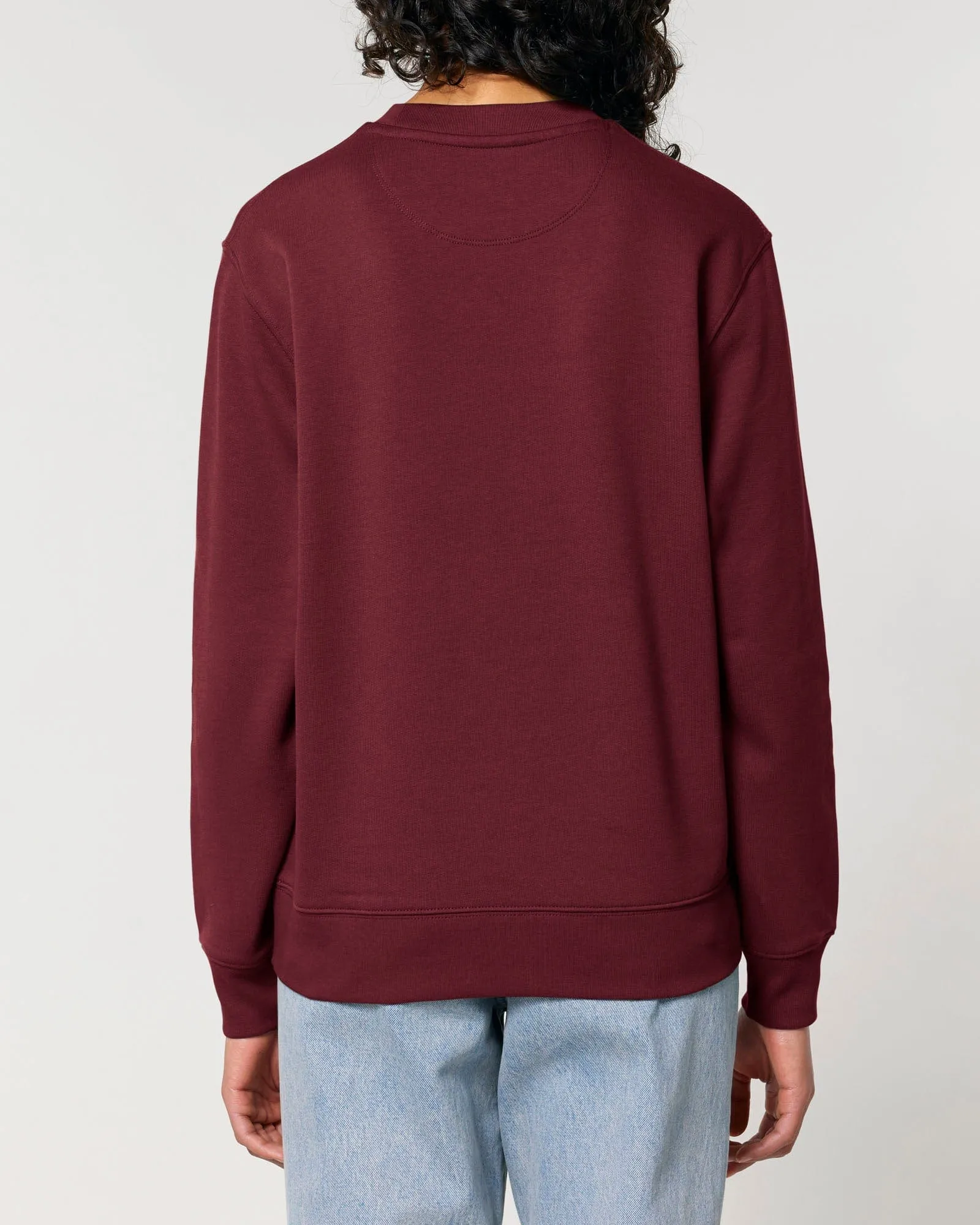Women's Organic Cotton Relaxed Fit Sweatshirt | Berry Red